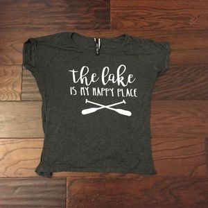 The Lake is My Happy Place Tee size S